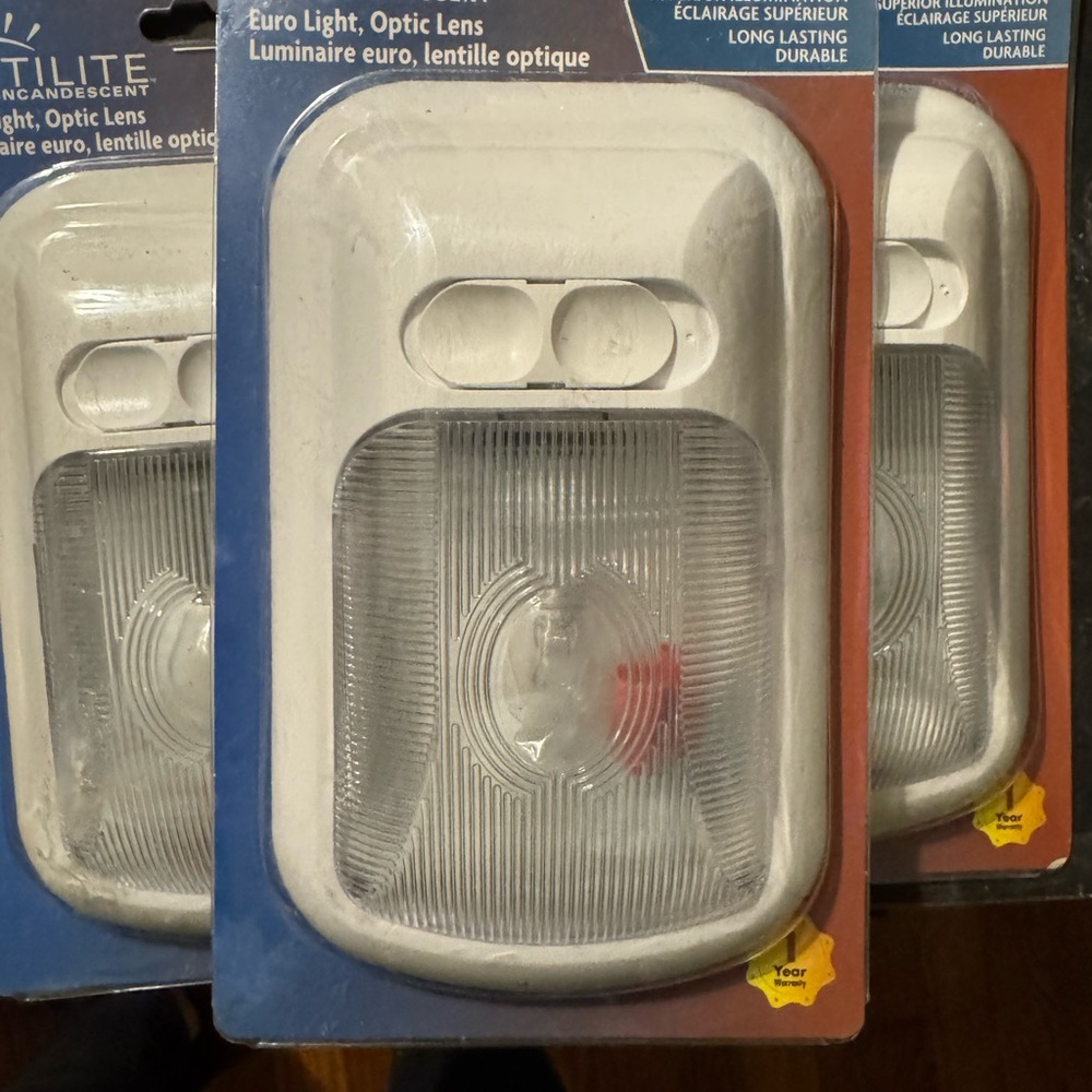 White Euro Light Optic Lenscamper lights